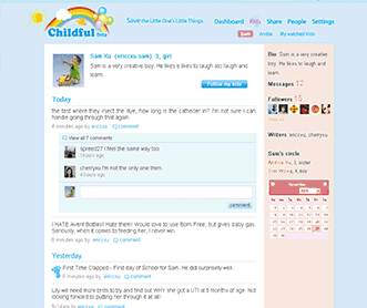 國外育兒微博網(wǎng)站設(shè)計